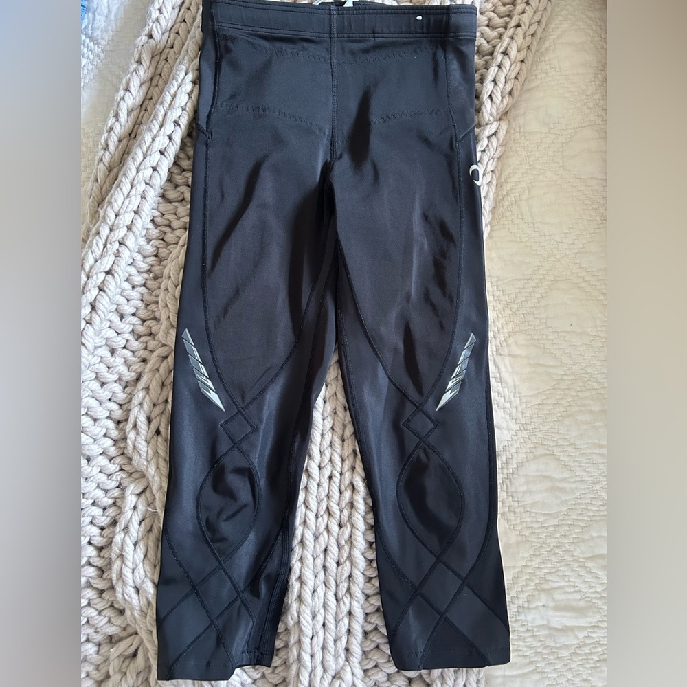 CW-X Stabilyx Joint Support 3/4 Compression Leggings (Size S)- Black